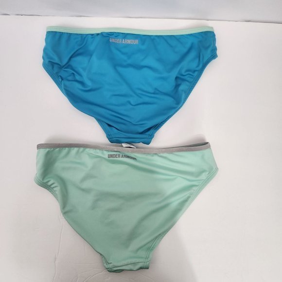 Girls‎ Blue Under armor swimsuit Size 14 - Picture 4 of 7